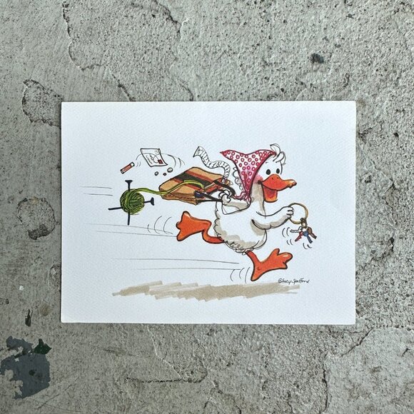 Suzy’s Zoo Series Linen Notecard - Picture 7 of 11